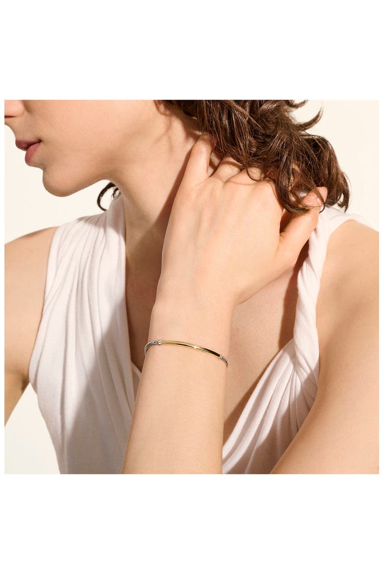 JH Essential Bracelet, Gold, Sterling Silver, 2.5mm, Alternate, color, SILVER/GOLD