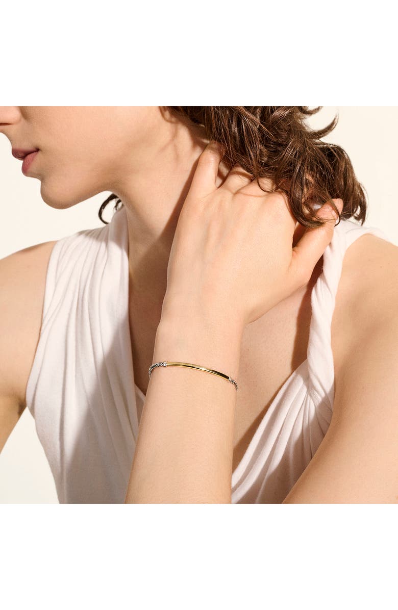 John Hardy JH Essential Bracelet, Gold, Sterling Silver, 2.5mm, Alternate, color, Silver/Gold