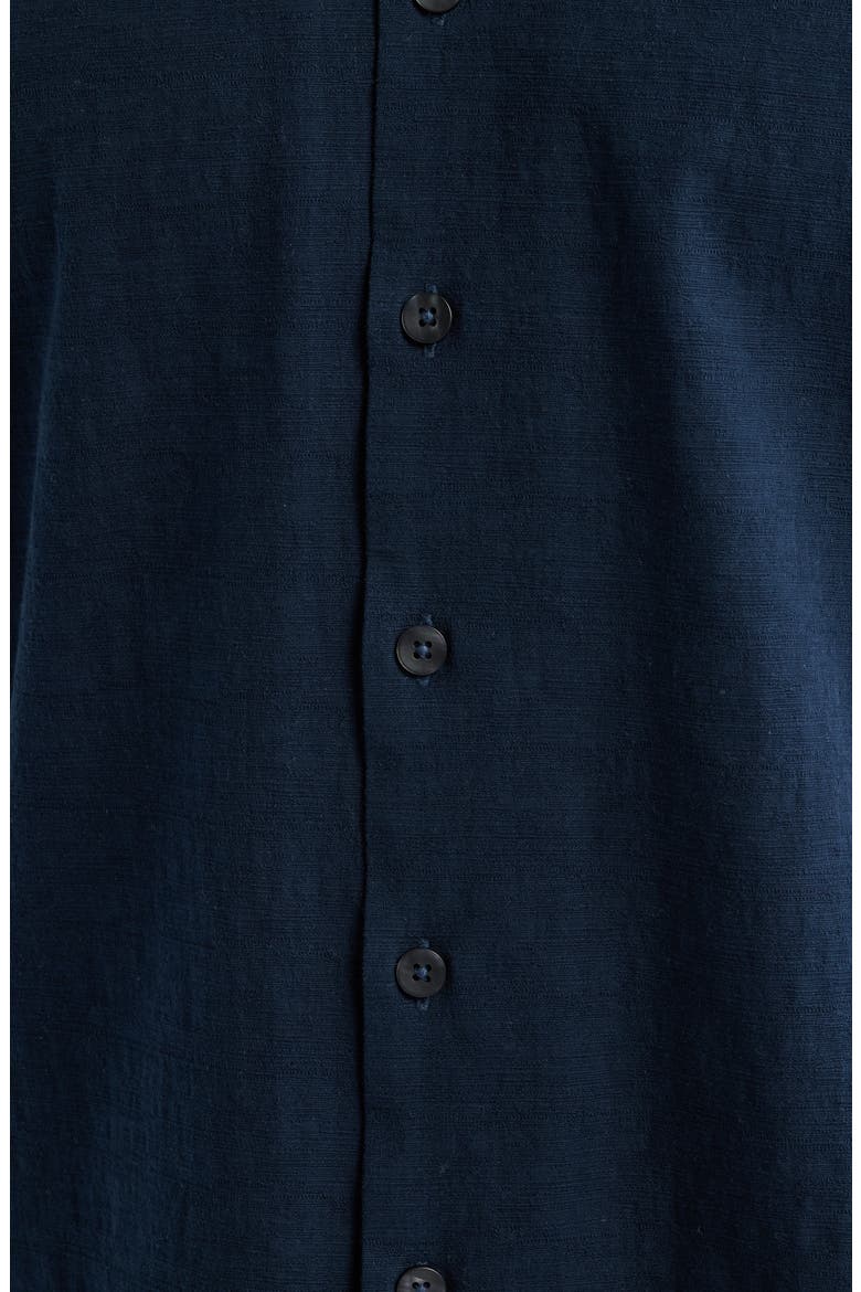 Ephesia Slub Cotton Camp Shirt, Alternate, color, NAVY