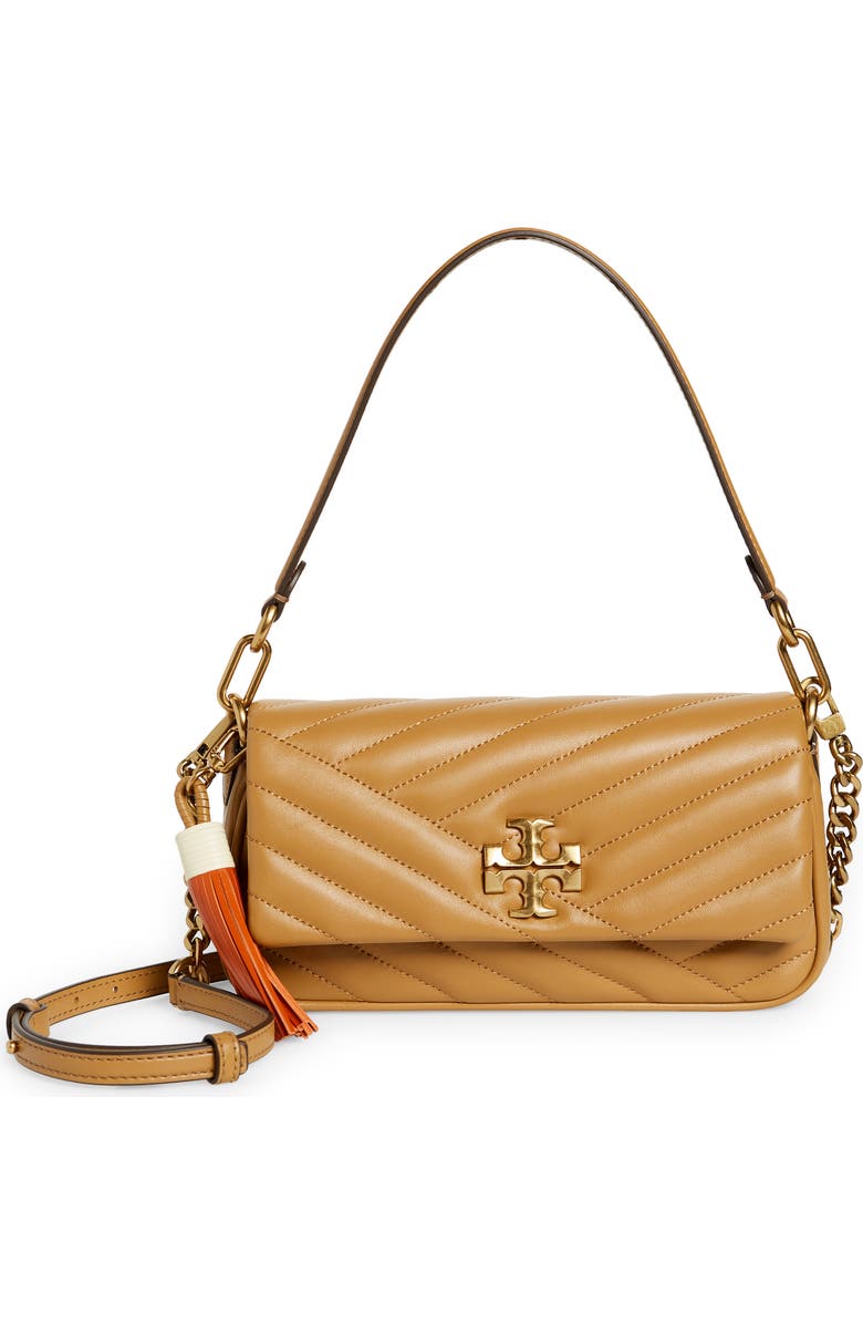 Tory Burch Kira Small Chevron Tassel Shoulder Bag, Main, color,