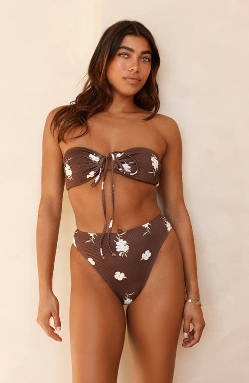 Dippin Daisys Seashore High Waist Cheeky Bikini Bottom In Enchanted