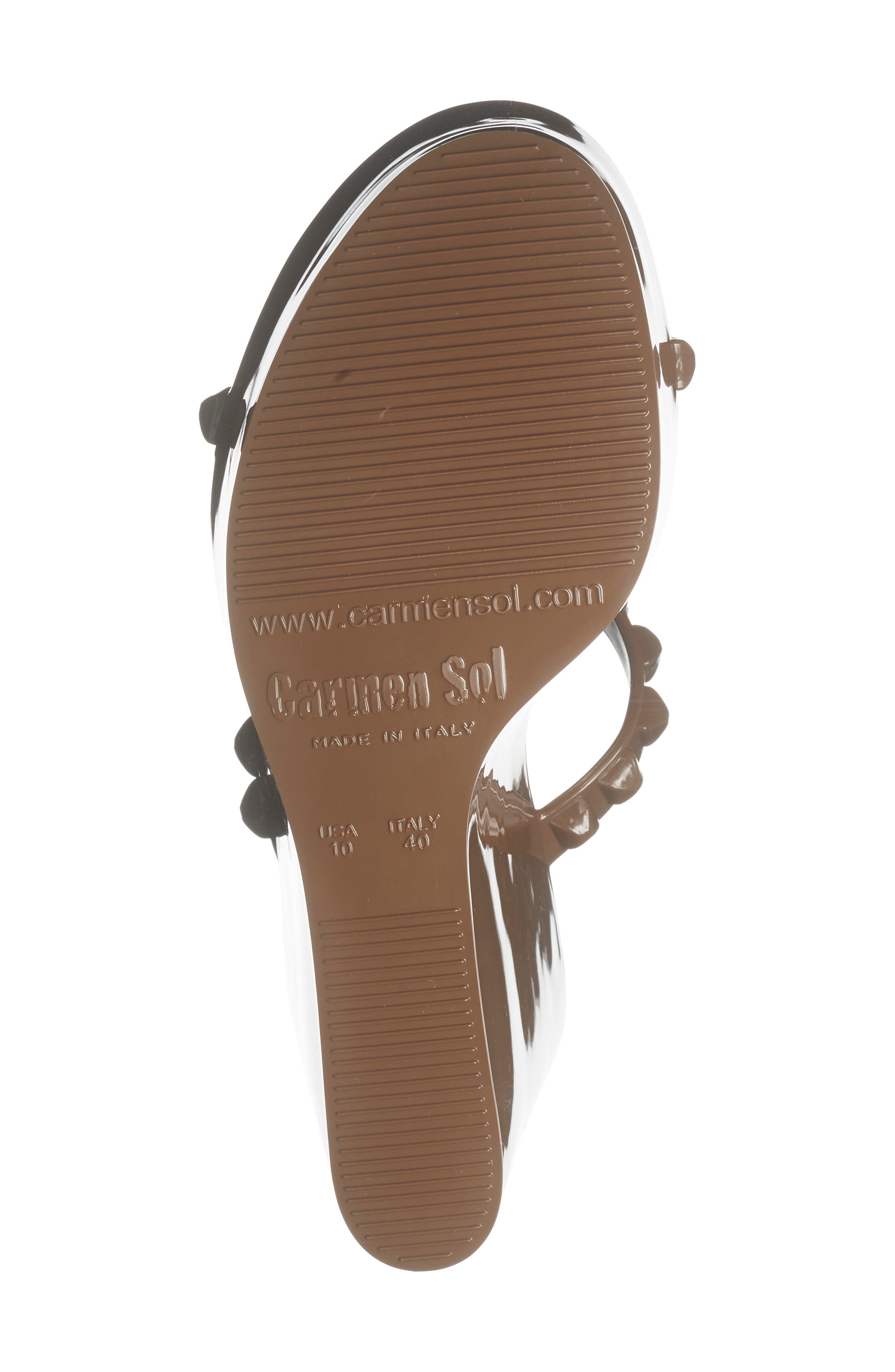 Tonino Platform Wedge Sandal, Alternate, color, BROWN
