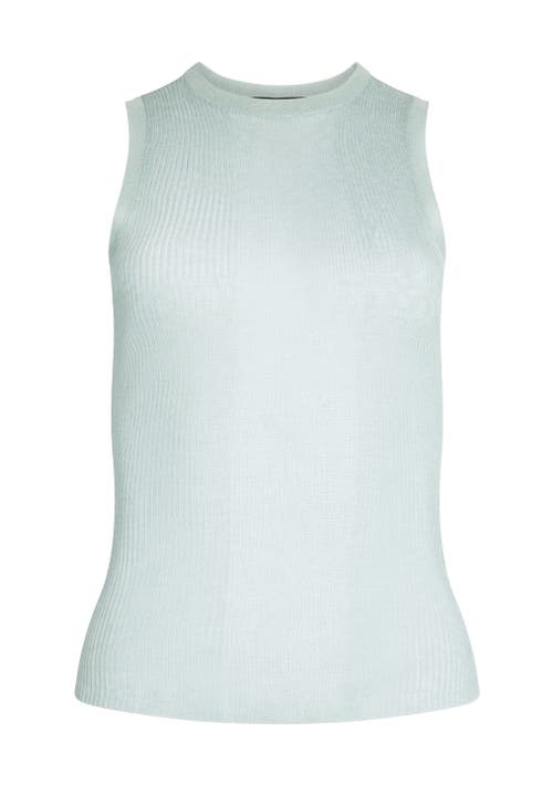 Shop Ser.o.ya Jori Rib Knit Tank In Frosted Sea