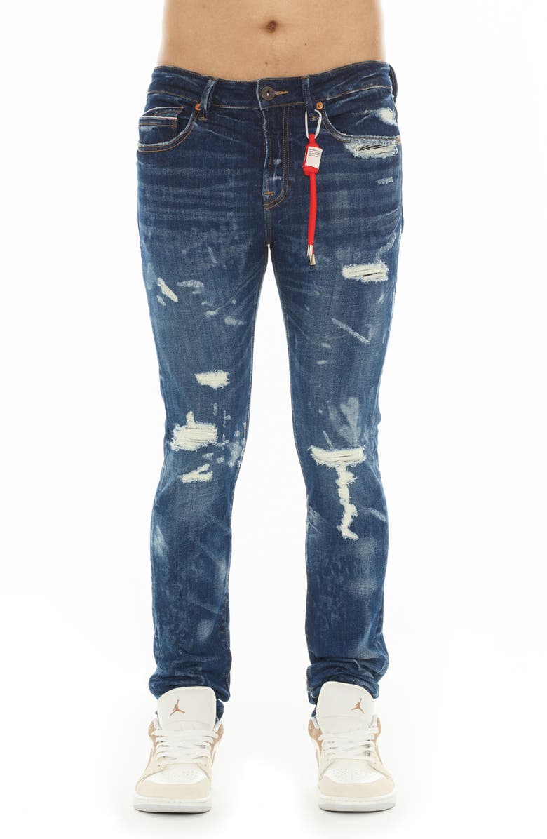 Cult of Individuality Punk 601 Ripped Super Skinny Jeans, Main, color, Static