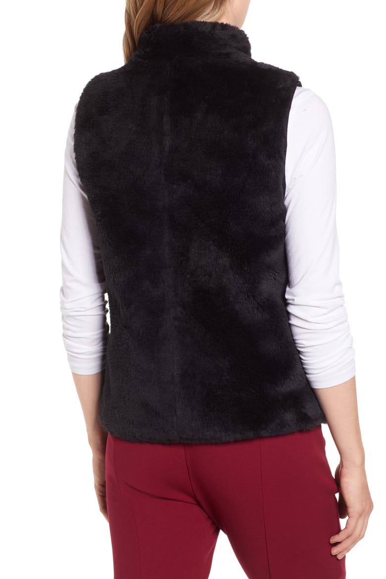Plush Fleece Excursion Vest, Alternate, color, BLACK
