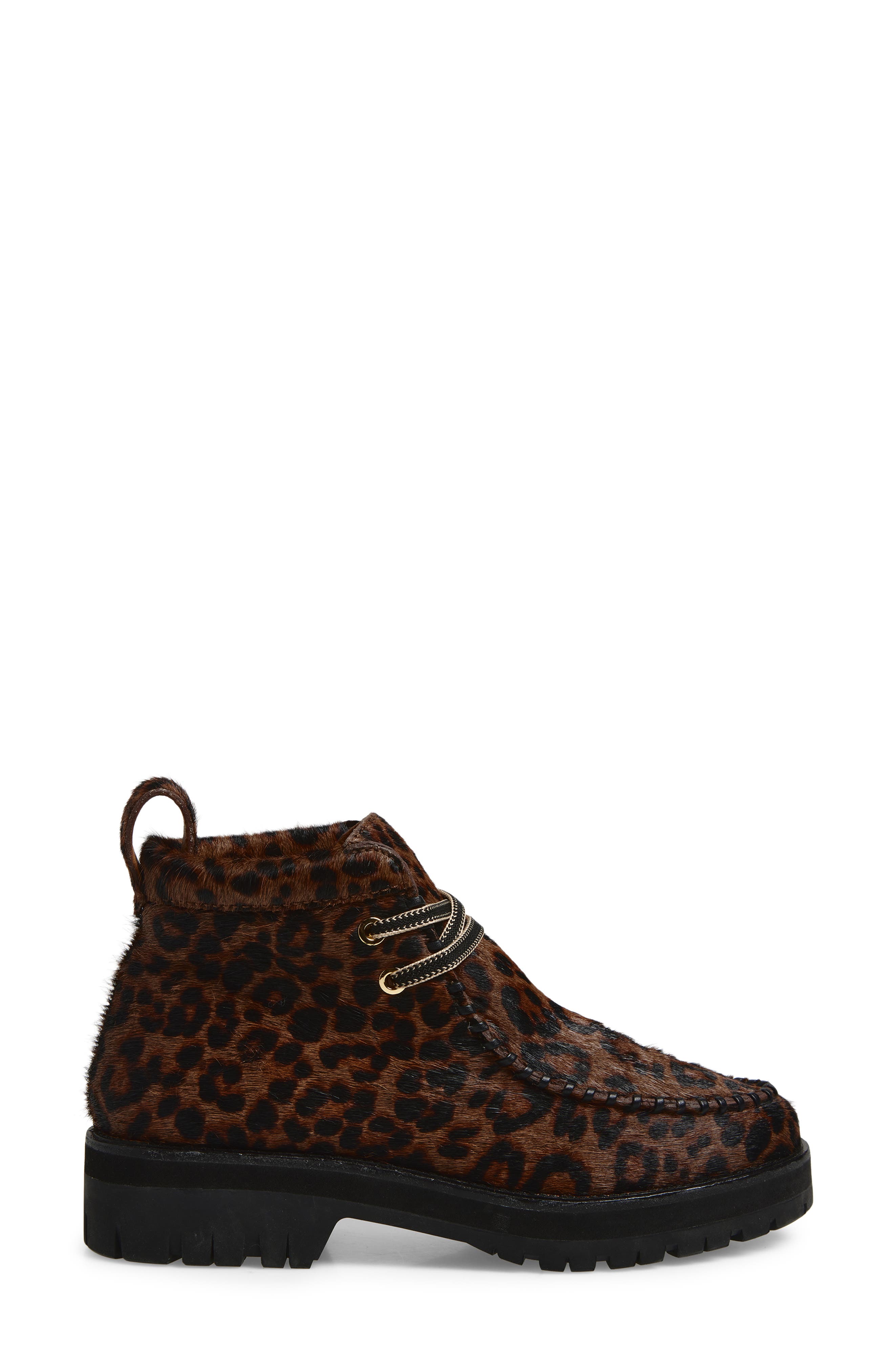 rag & bone Cameron Genuine Calf Hair Lace-up Boot, Alternate, color, Leopard