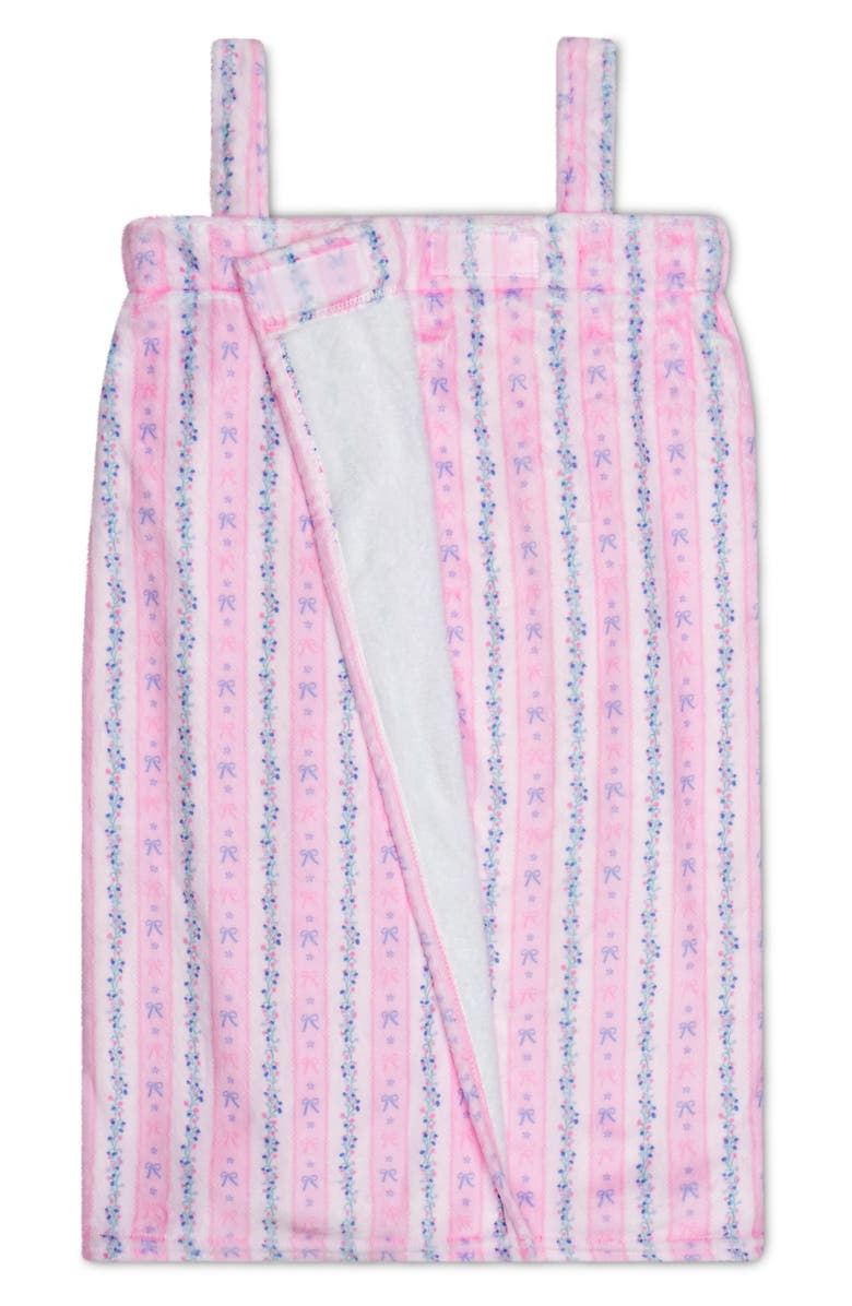Iscream Kids' Floral Stripe Spa Wrap, Alternate, color, Multi