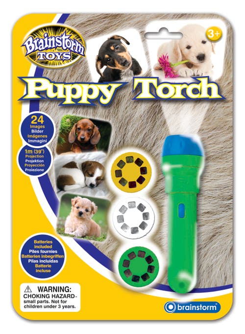 Brainstorm Toys Puppies Torch and Projector, Ages 3+ in Multicolored  product