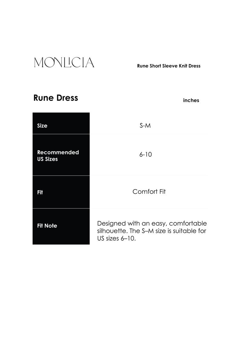 Rune Short Sleeve Crewneck Knit Sweater Dress, Alternate, color, Ecru
