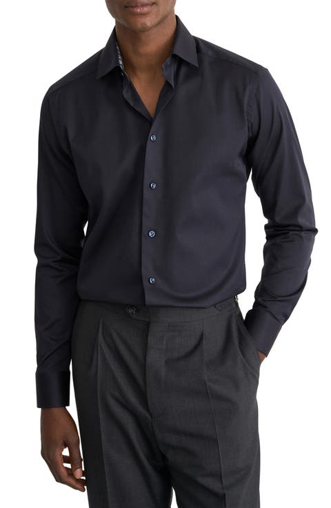 Slim Fit Solid Shirt