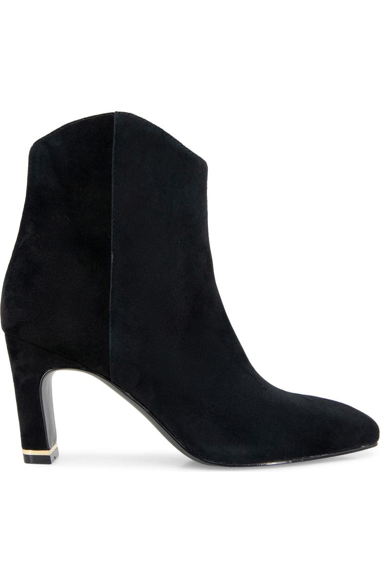 Kenneth Cole Grizelda Square Toe Bootie, Alternate, color, Black Suede