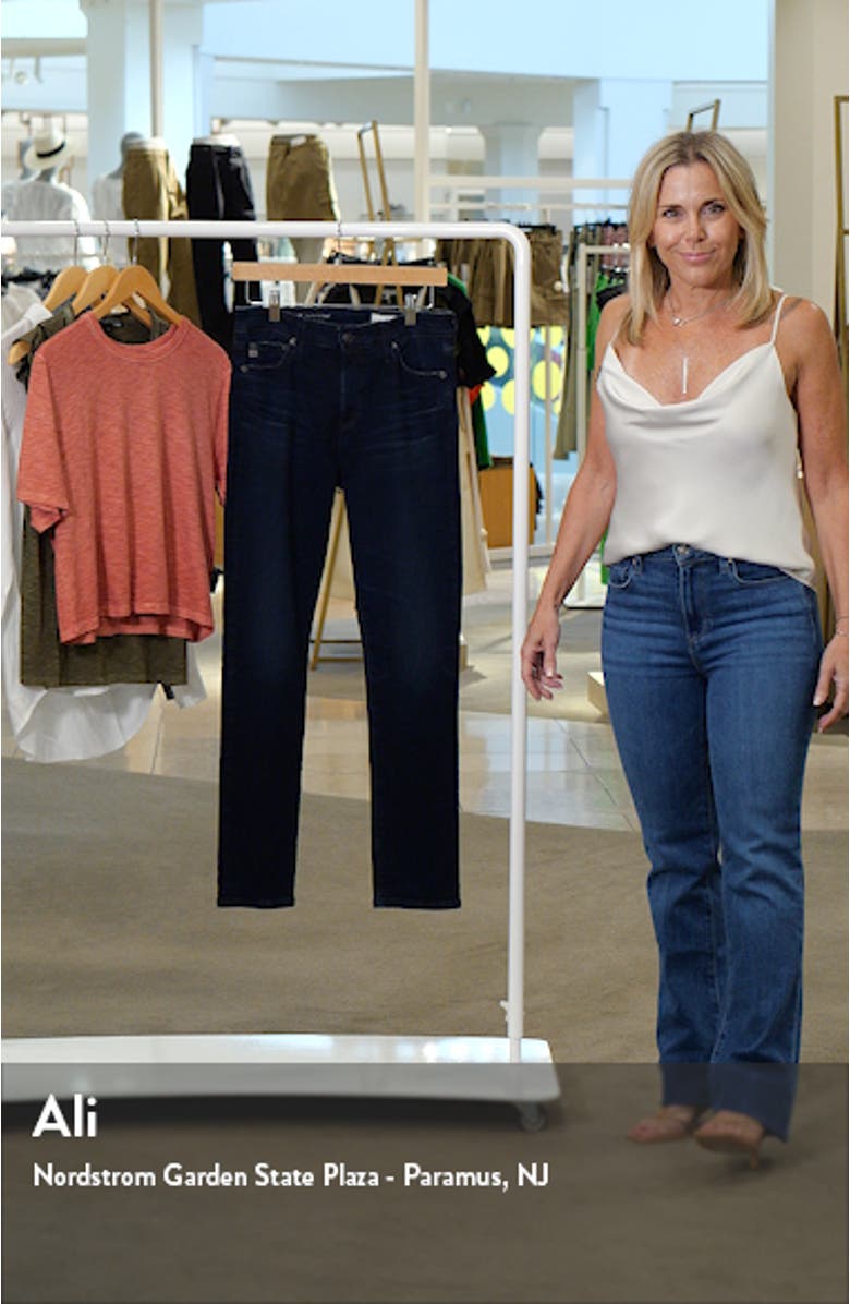 Mari Mid Rise Slim Straight Leg Jeans, sales video thumbnail