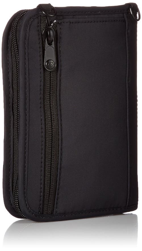 Pacsafe Rfidsafe V150 Anti Theft Rfid Blocking Compact Organiser In Black