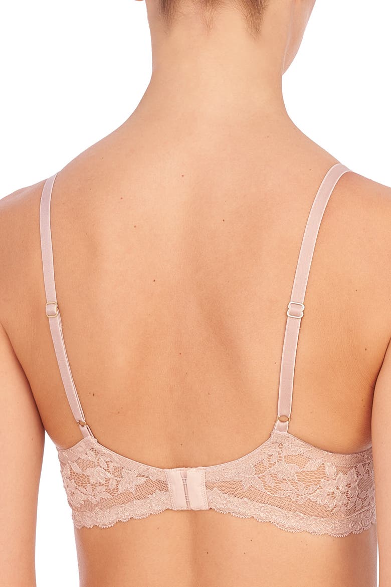 Luxe Plunge T-Shirt Bra, Alternate, color, LT. MOCHA