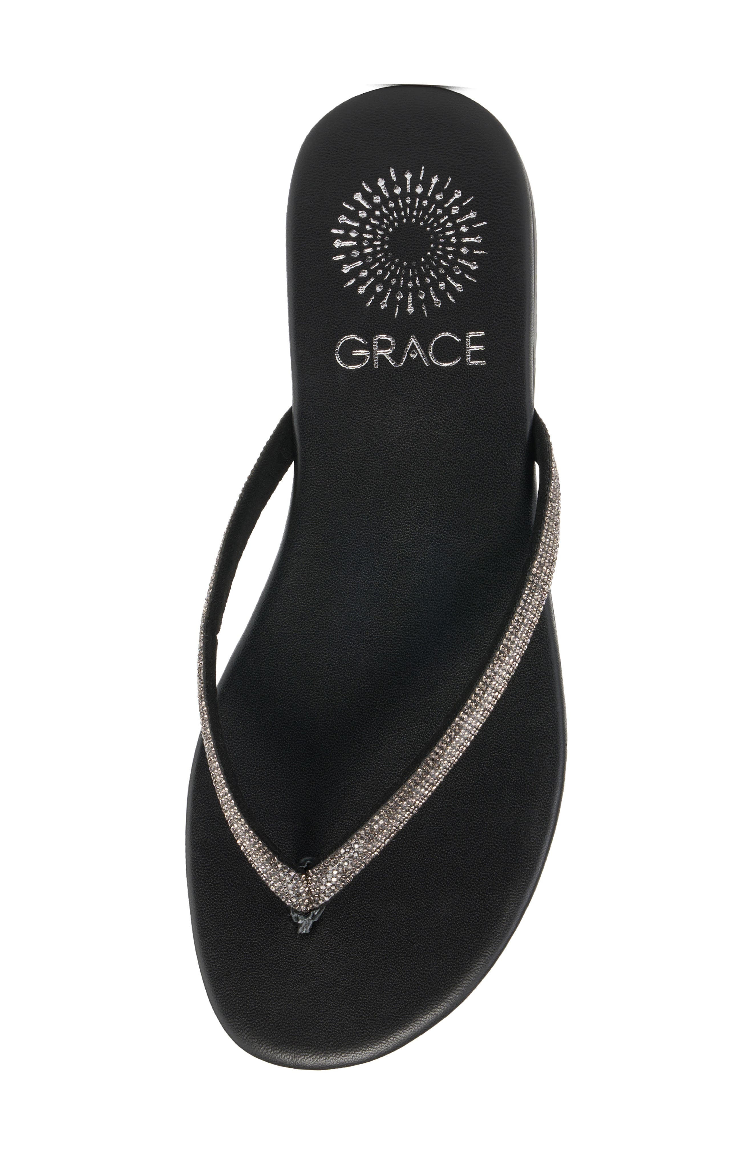 Grace Footwear Sunset Flip-Flop Sandal, Alternate, color, Pewter