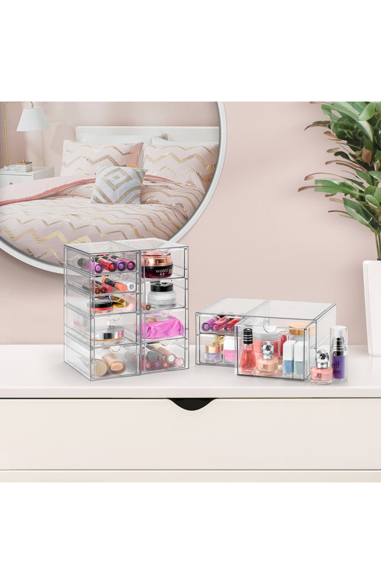 SORBUS 12-Drawer Acrylic Organizer, Alternate, color, Clear