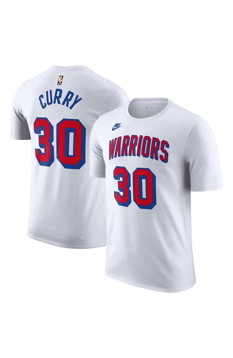 Nike Men's Nike Stephen Curry White Golden State Warriors Classic Edition Name & Number T-Shirt, Main, color, 