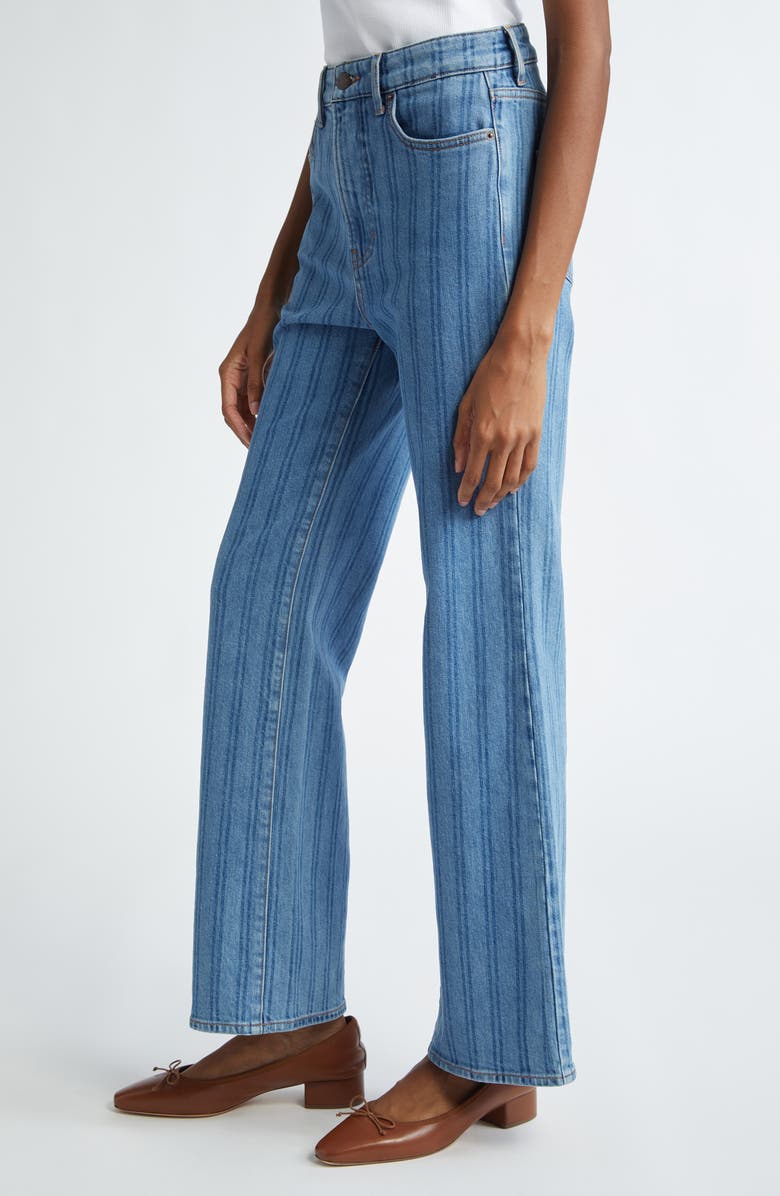 Veronica Beard Crosbie High Waist Wide Leg Jeans, Alternate, color,
