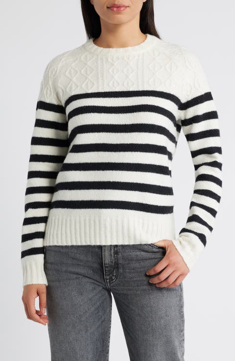 Stripe Crewneck Sweater