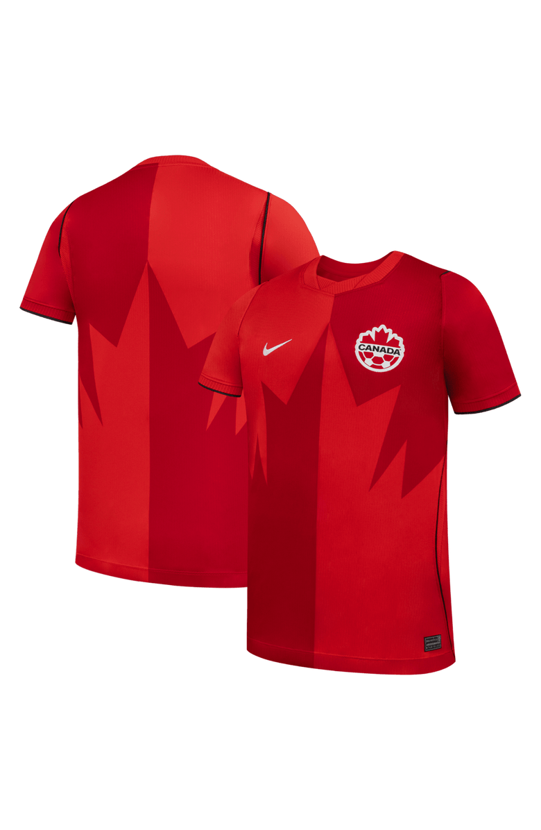Nike Youth Nike  Red Canada Soccer 2026 Home Stadium Replica Jersey, Main, color, Red