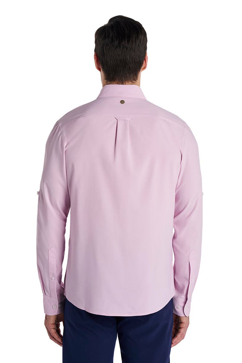 Men's Aricia Long Sleeve Shirt, UPF 50+ Sun Protection, Alternate, color, Powder Pink