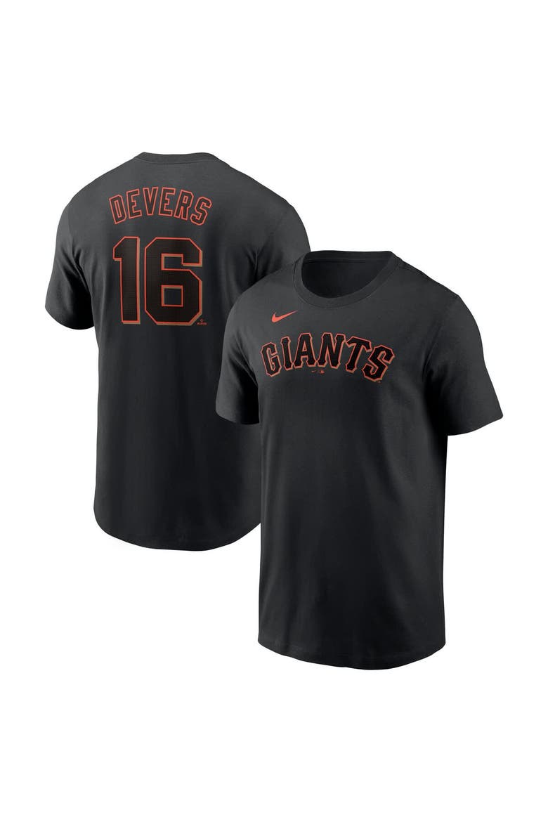 Men's Nike Rafael Devers Black San Francisco Giants  Name & Number T-Shirt, Alternate, color, Black