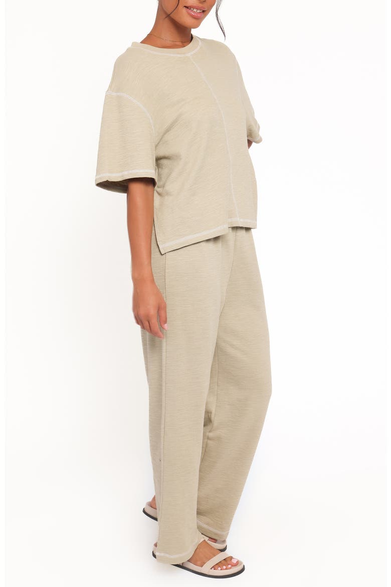 Angler Short Sleeve Sweatshirt & Pants Set, Alternate, color, MATCHA