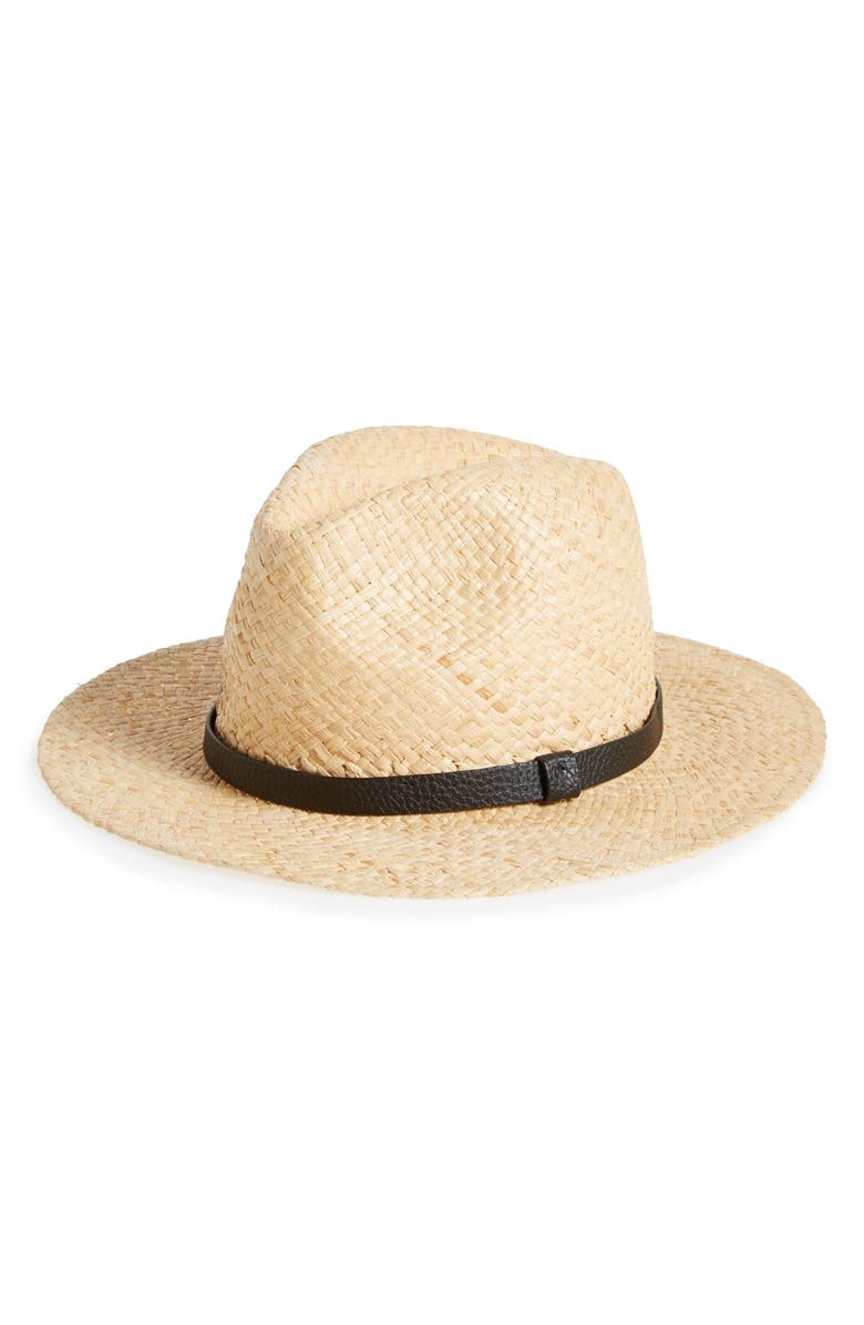 Topman Straw Puritan Hat, Main, color,