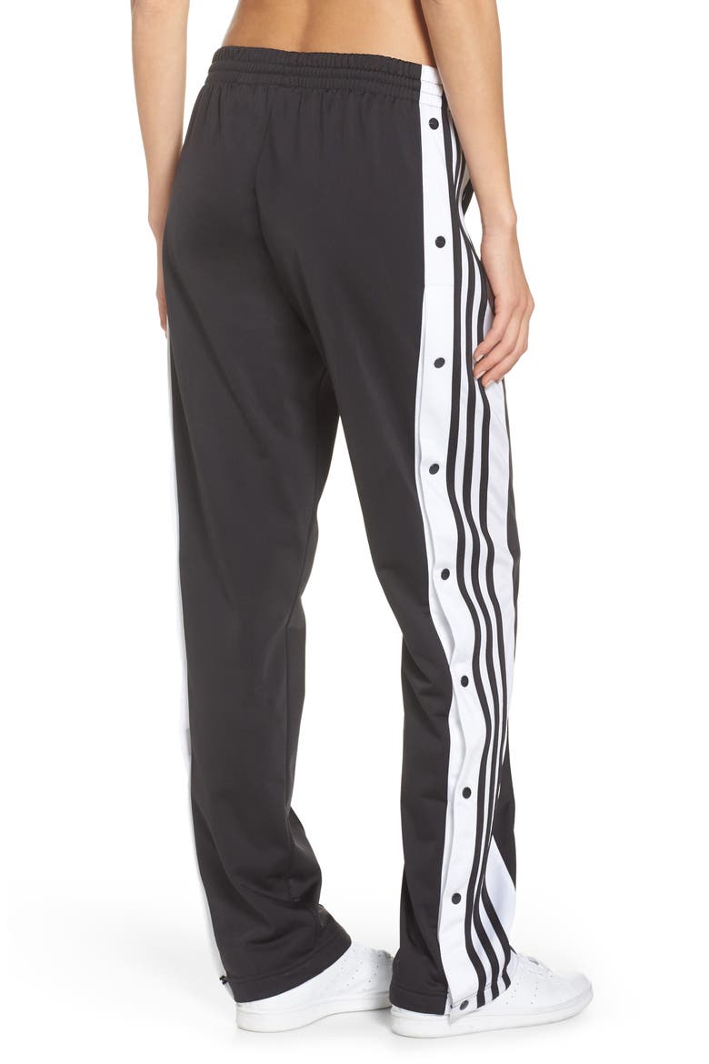 Adibreak Tearaway Track Pants, Alternate, color, BLACK/ CARBON