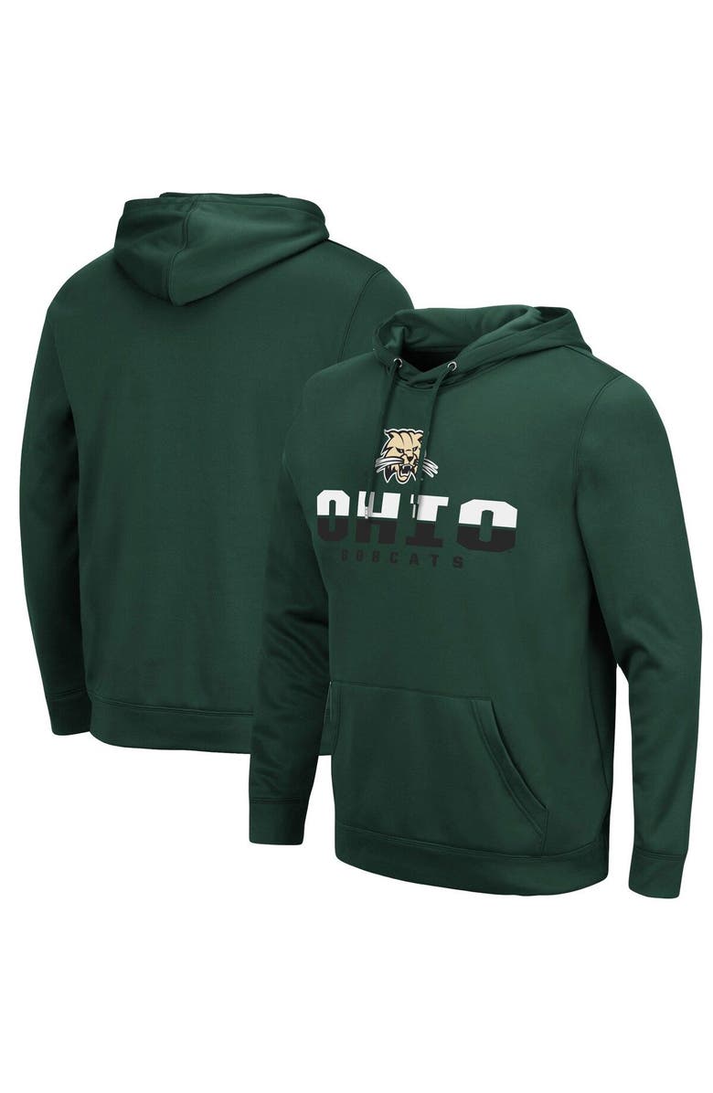 COLOSSEUM Men's Colosseum Green Ohio Bobcats Lantern Pullover Hoodie, Main, color, Green