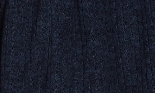 90 Degree By Reflex Cityrun Rib Knit Wide Leg Shorts In Blue