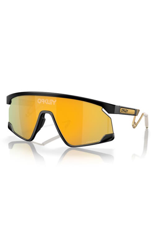 Oakley Bxtr 39mm Polarized Rectangular Sunglasses In Matte Black