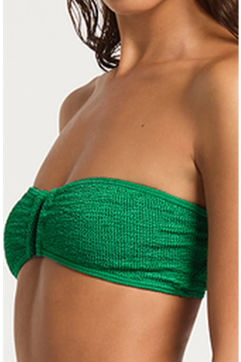 Blake Bandeau Bikini Top, Alternate, color, EMERALD SHIMMER