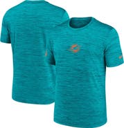 Nike Men's Nike Aqua Miami Dolphins Sideline Velocity Performance T-Shirt