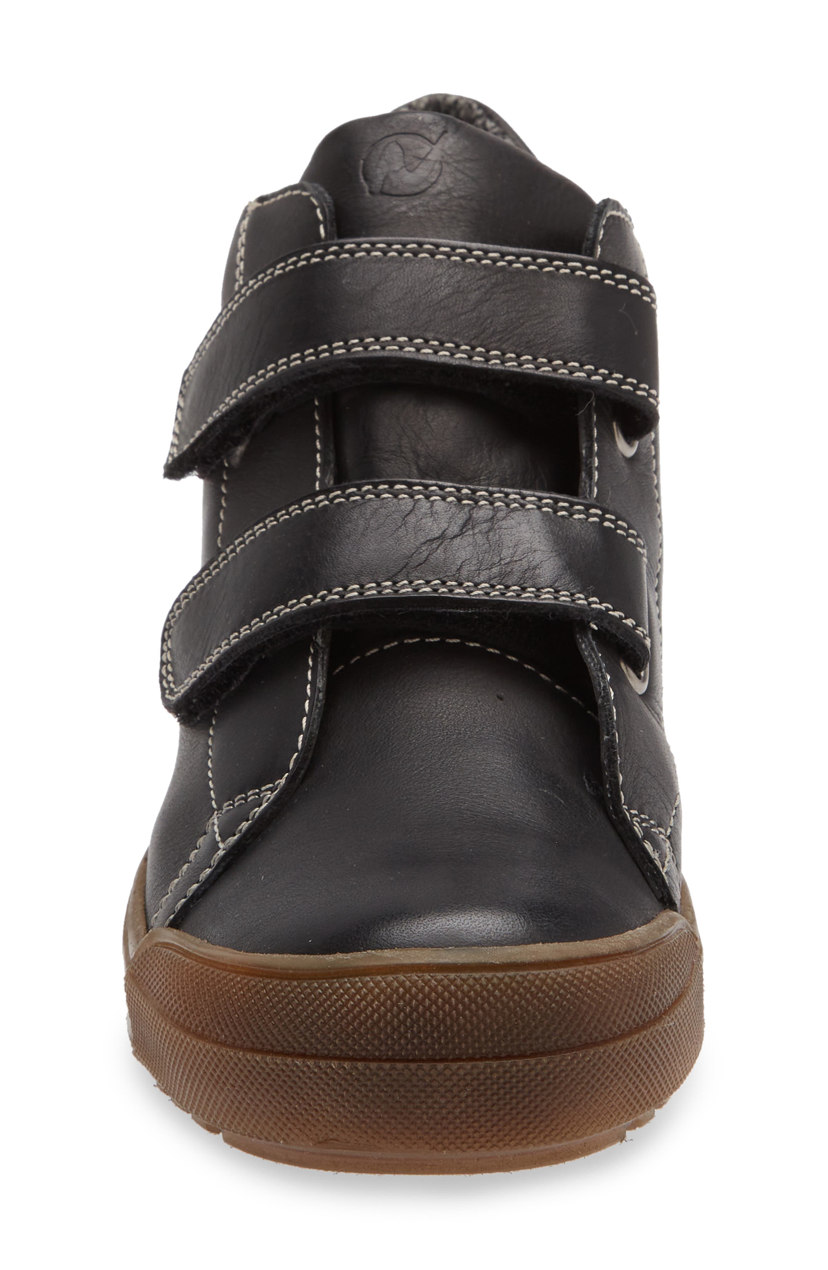 Naturino Mulaz Waterproof High Top Sneaker, Alternate, color, Spina Black