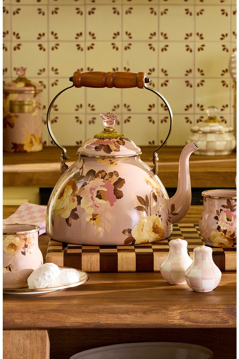 Wild Rose Mauve 3-Quart Tea Kettle, Alternate, color, MAUVE
