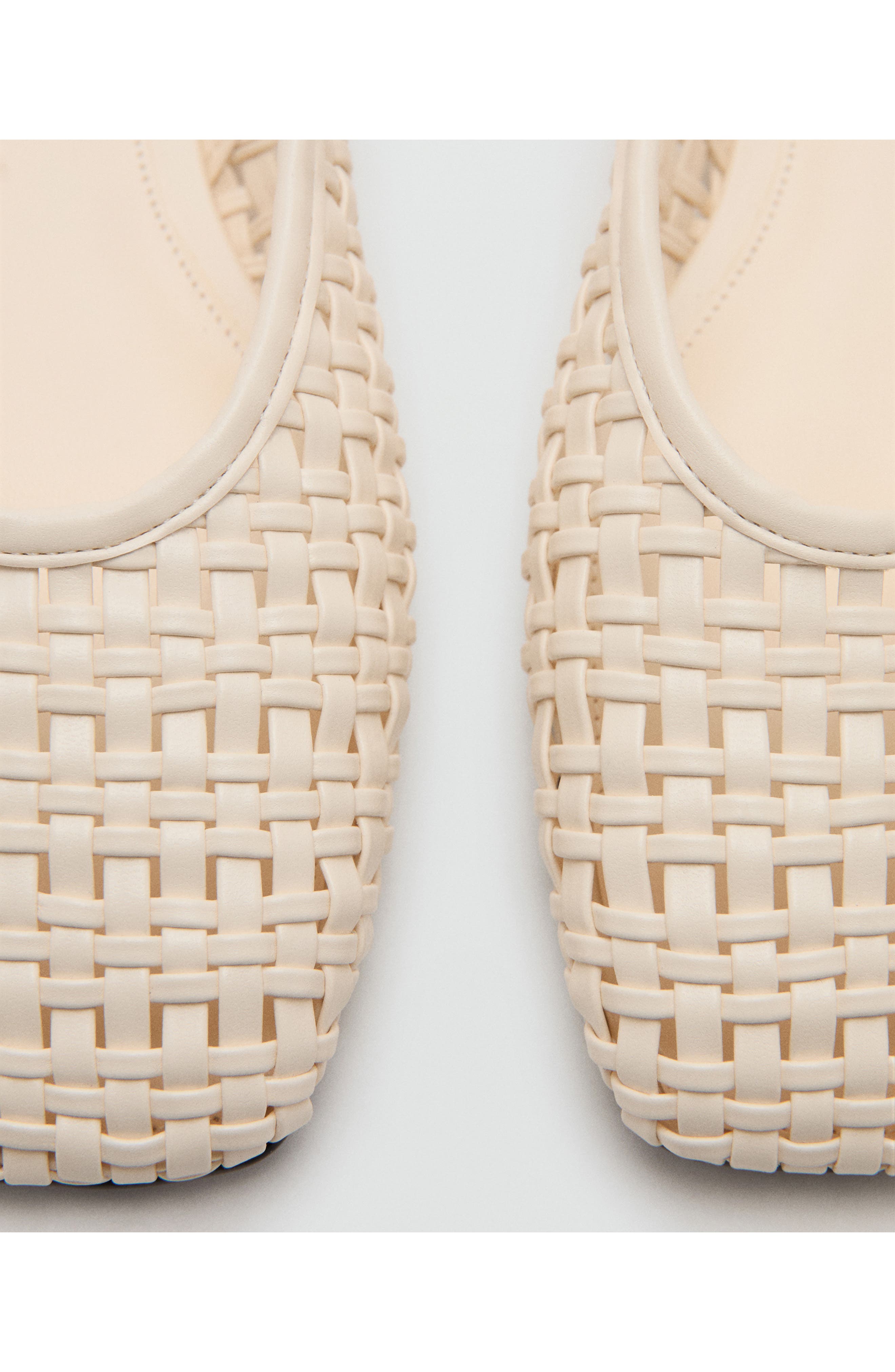 Woven Slingback Flat, Alternate, color, WHITE