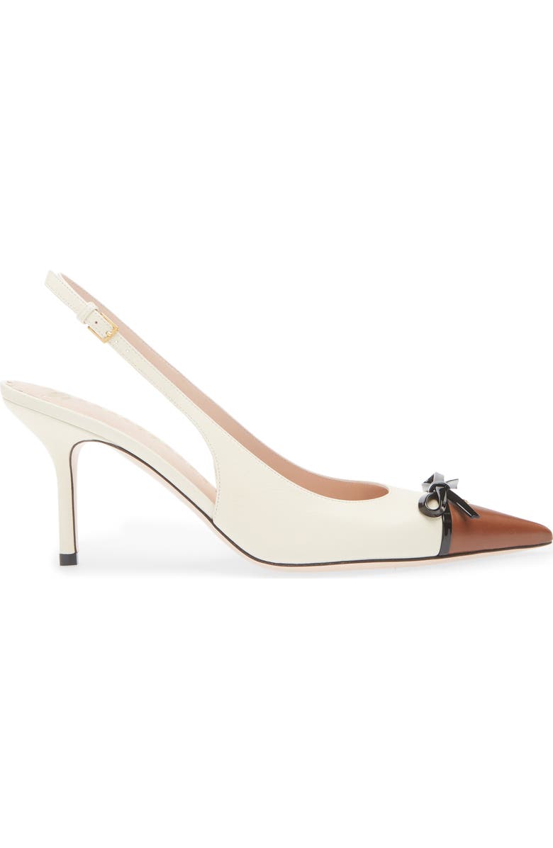 Valentino Garavani Bepointy Slingback Pump, Alternate, color, Natural/ Tabacco