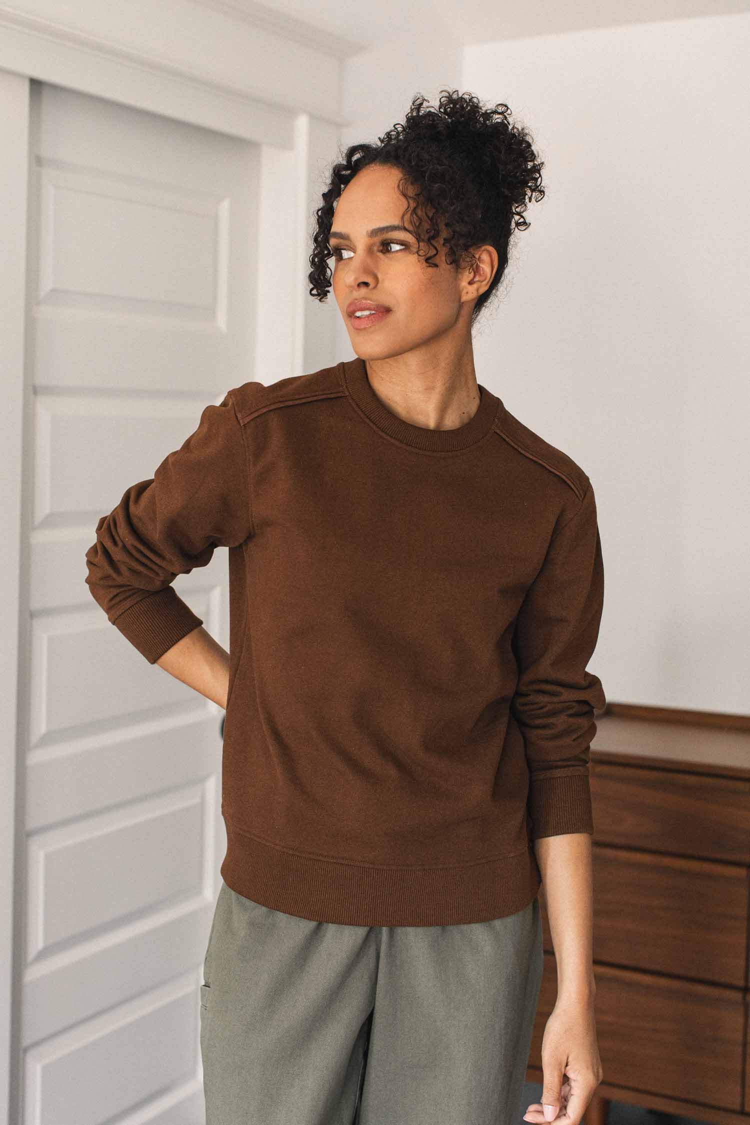 Bridge & Burn Bailey Recycled Crewneck Sweatshirt (Women) | Nordstrom