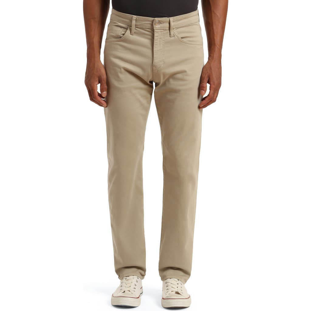Mavi Jeans Zach Straight Leg Twill Pants In Almond Twill