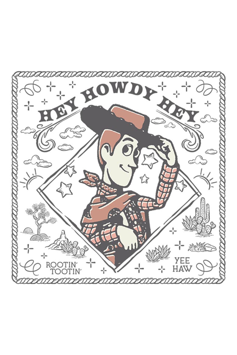 Girls' Hey Howdy Hey Collage T-Shirt, Alternate, color, White