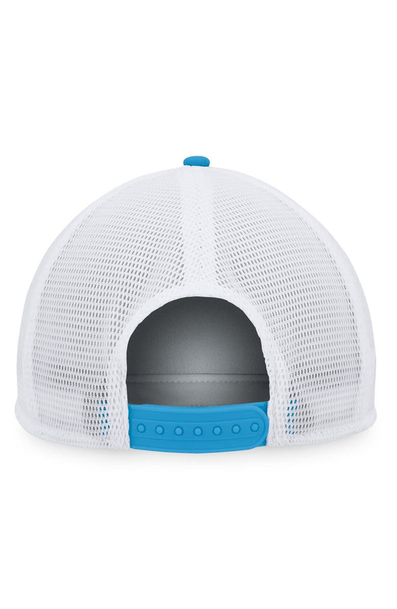 FANATICS Men's Fanatics Branded Navy/Light Blue Pittsburgh Penguins Heritage Vintage Foam Front Trucker Snapback Hat, Alternate, color, 