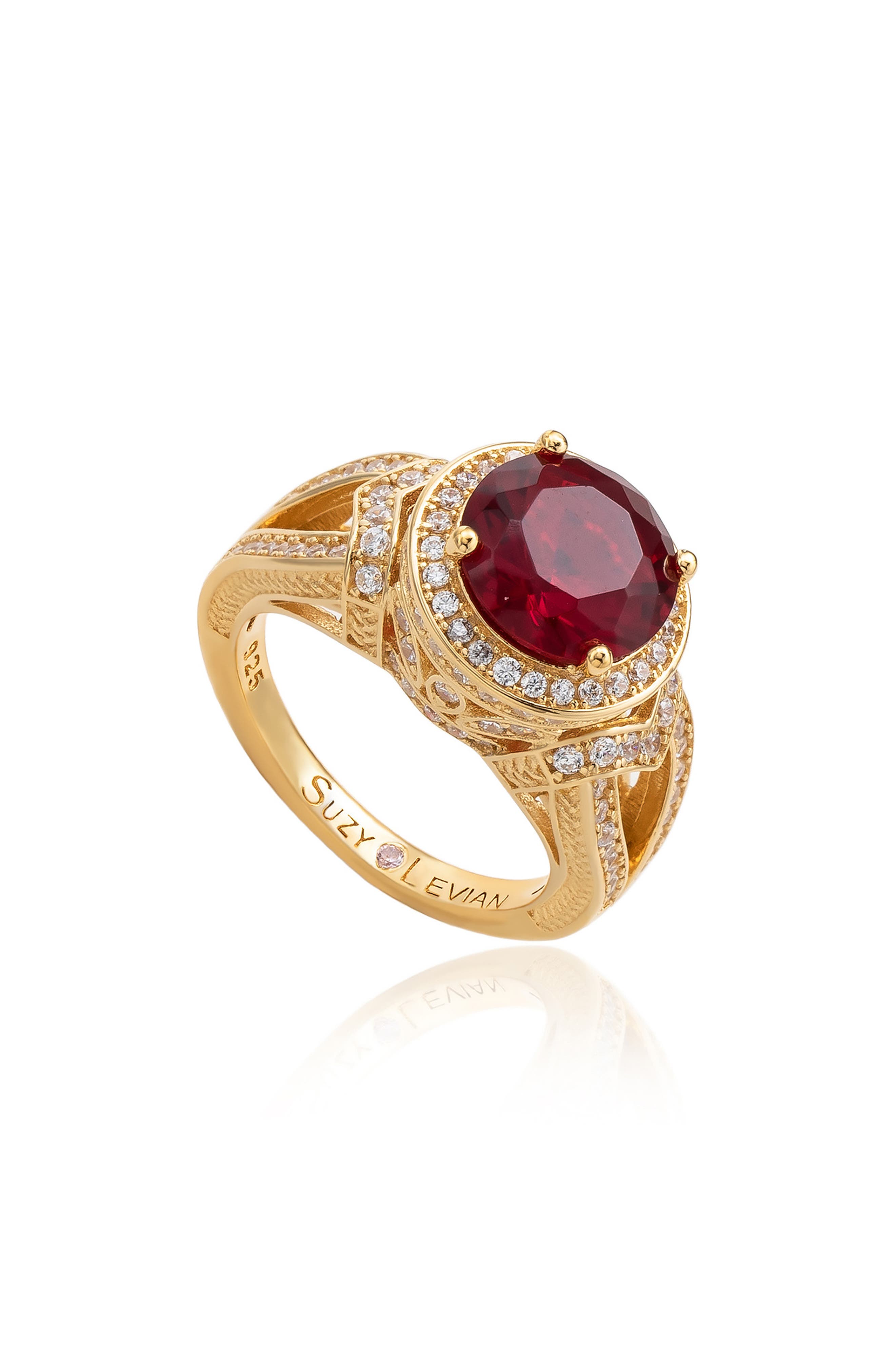 Sterling Silver Cubic Zirconia Engagement Ring