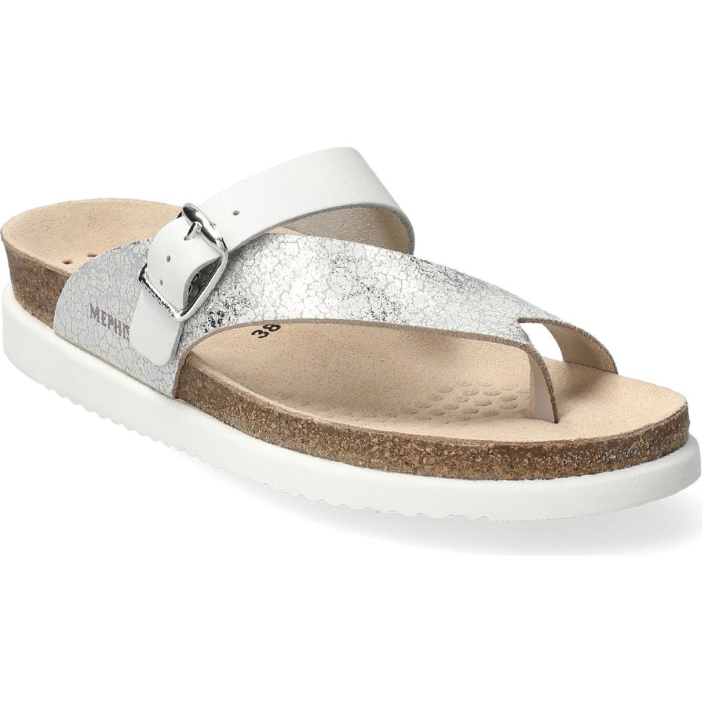 Mephisto Helen Toe Loop Sandal In Metallic