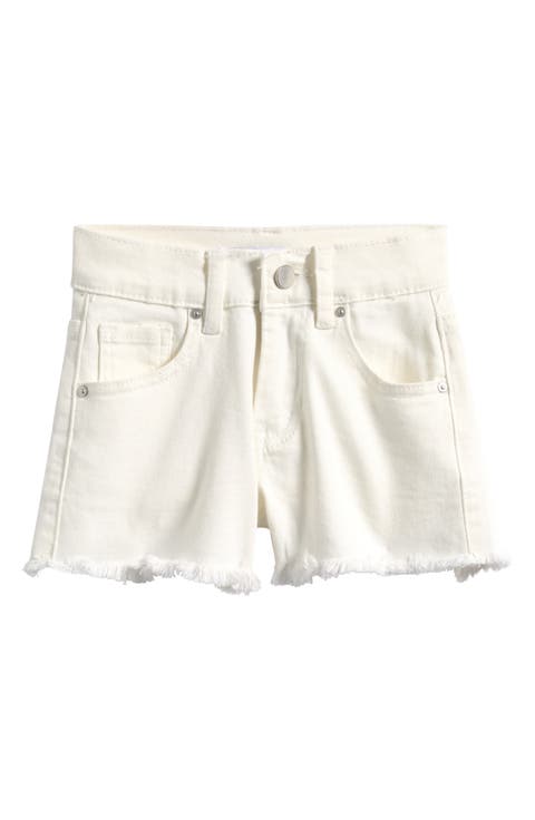 Kids' Frayed Hem Denim Shorts (Big Kid)