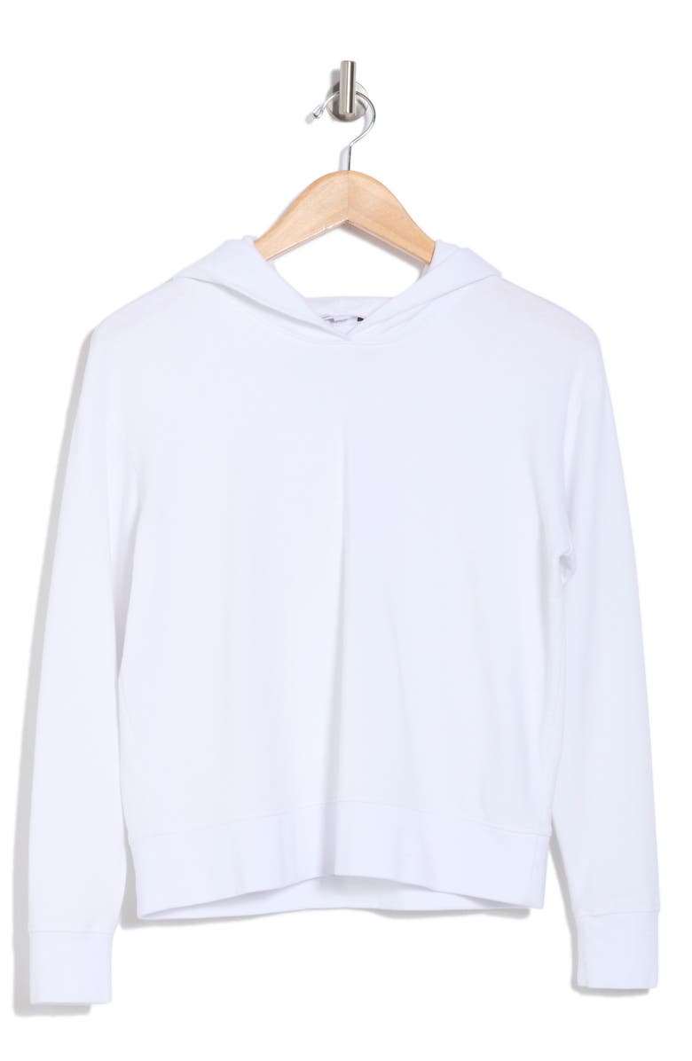 James Perse Cotton Pullover Hoodie, Alternate, color, White