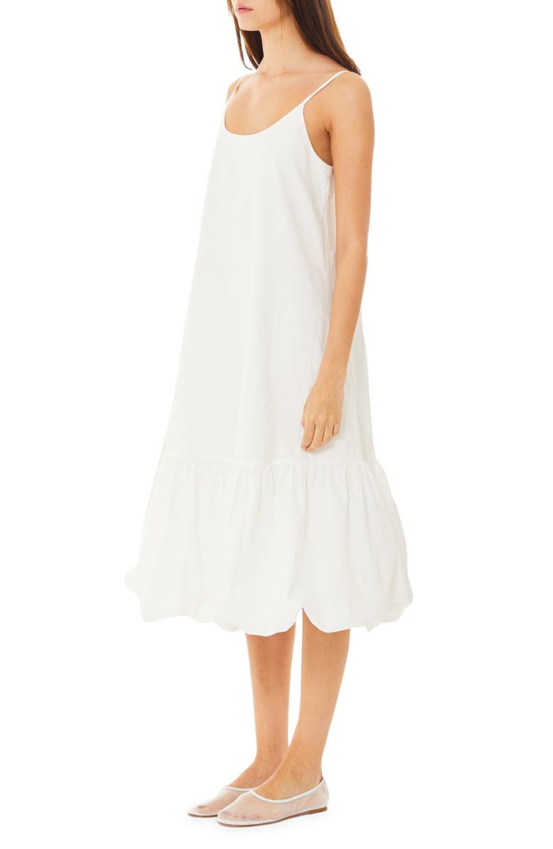 Find Me Now Cloud Bubble Hem Cotton Poplin Sundress, Alternate, color, Cloud