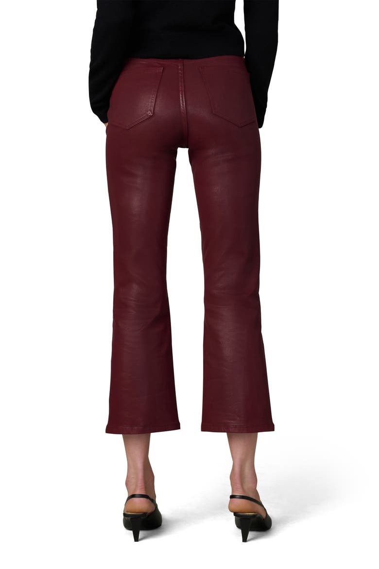 The Callie Coated High Waist Ankle Bootcut Jeans, Alternate, color, SYRAH