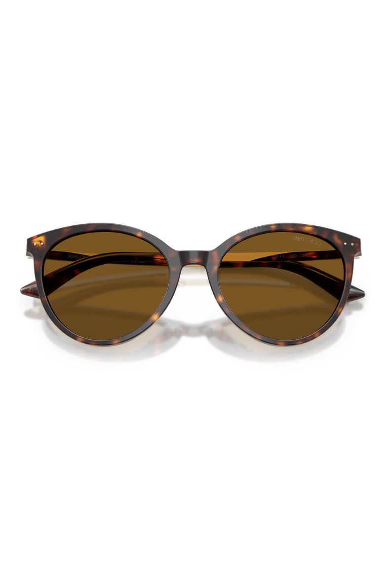 JC5060 53mm Polarized Phantos Sunglasses, Alternate, color, HAVANA / DARK BROWN POLAR