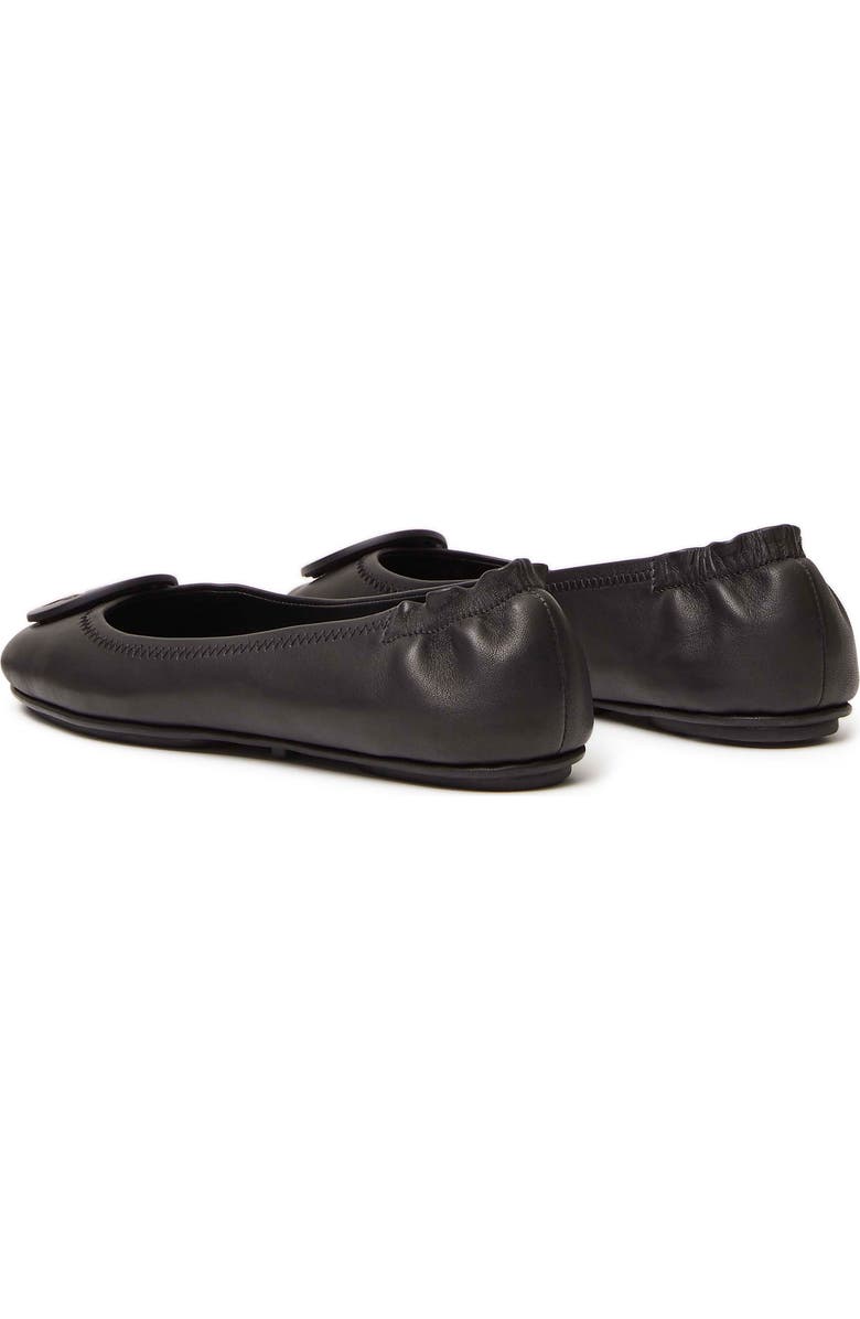 Tory Burch Minnie Travel Ballet Flat, Alternate, color, Perfect Black